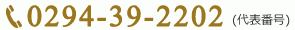 代表番号:0294-39-2202
